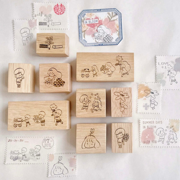 B.Book Girl's Daily Rubber Stamps – journalpages