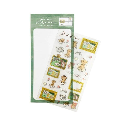 Furukawashiko Sticker Sheet - Museum Animals // The Birth of Venus