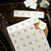 OURS Letterpress Label Book - Letters (without Frame)