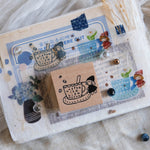 Simple Happiness Rubber Stamp