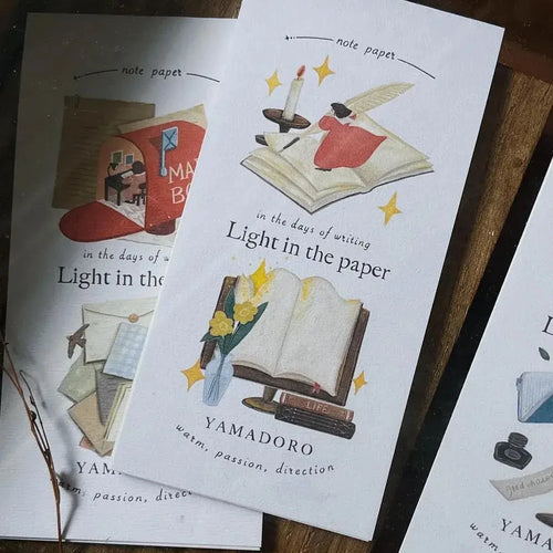 Yamadoro Memo Pad - Light in the Paper // 4 designs