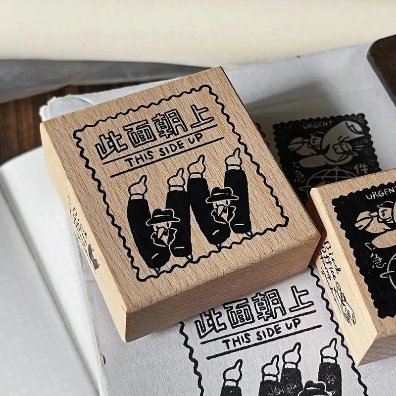 Yamadoro Rubber Stamp - Mr.Bird Office // This side up