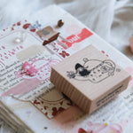 Simple Happiness Rubber Stamp