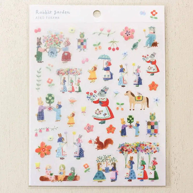 Aiko Fukawa Sticker Sheet - Rabbit Garden