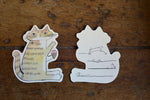 Classiky x Toranekobonbon Cat Die-Cut Cards