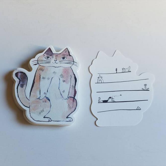 Classiky x Toranekobonbon Cat Die-Cut Cards