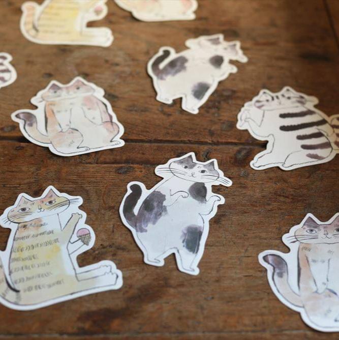 Classiky x Toranekobonbon Cat Die-Cut Cards