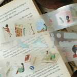 teayou Die-Cut PET Tape: The Enchanted Library