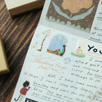 teayou Die-Cut PET Tape: The Enchanted Library