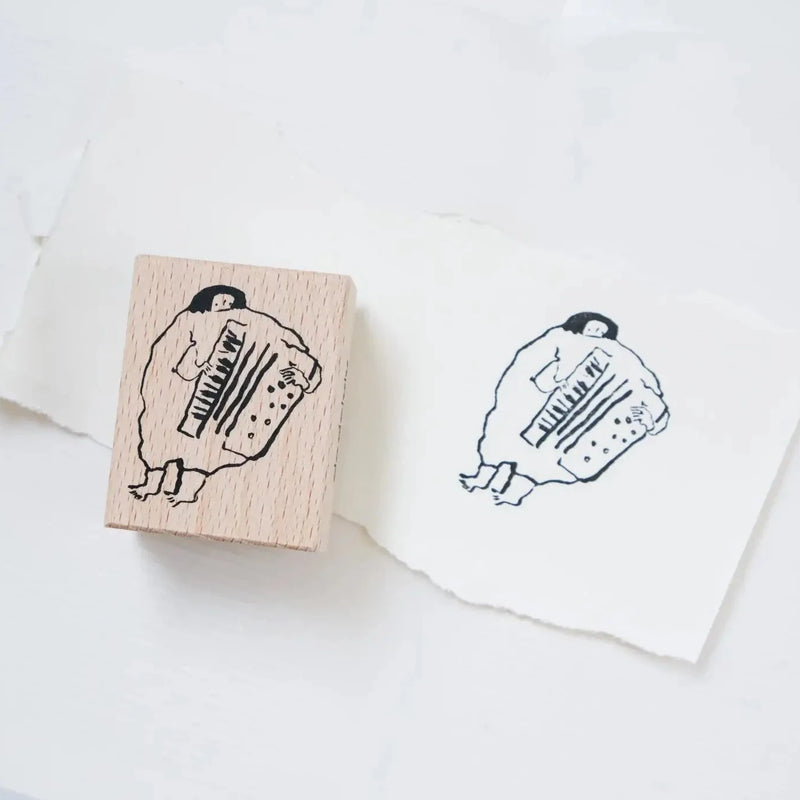 dodolulu Rubber Stamp Set: The accordion and a dog