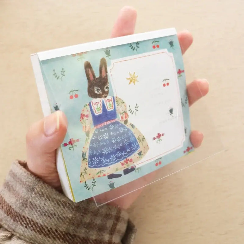 Aiko Fukawa Memo Block - Flower and Animals