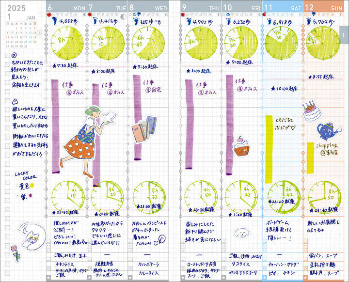 Kokuyo Jibun Techo 2025 (3-in-1) Planner Kit