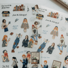 LDV PET + Washi Sticker Set: Life in a bookstore