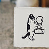 Yamadoro Rubber Stamp - Stamping Cat Maji