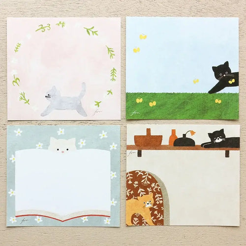 Mariko Fukuoka Memo Block - Meow