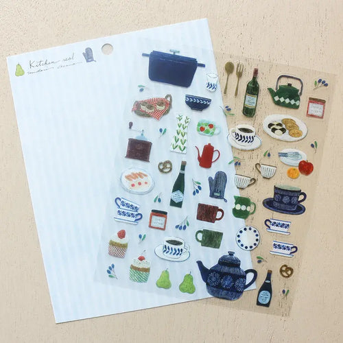 Midori Asano Sticker Sheet - Kitchen