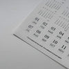 Minimalist Date Washi Sticker: 2025 Monthly Archival