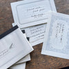 Oeda Letterpress Message Pad【Dark Gray】