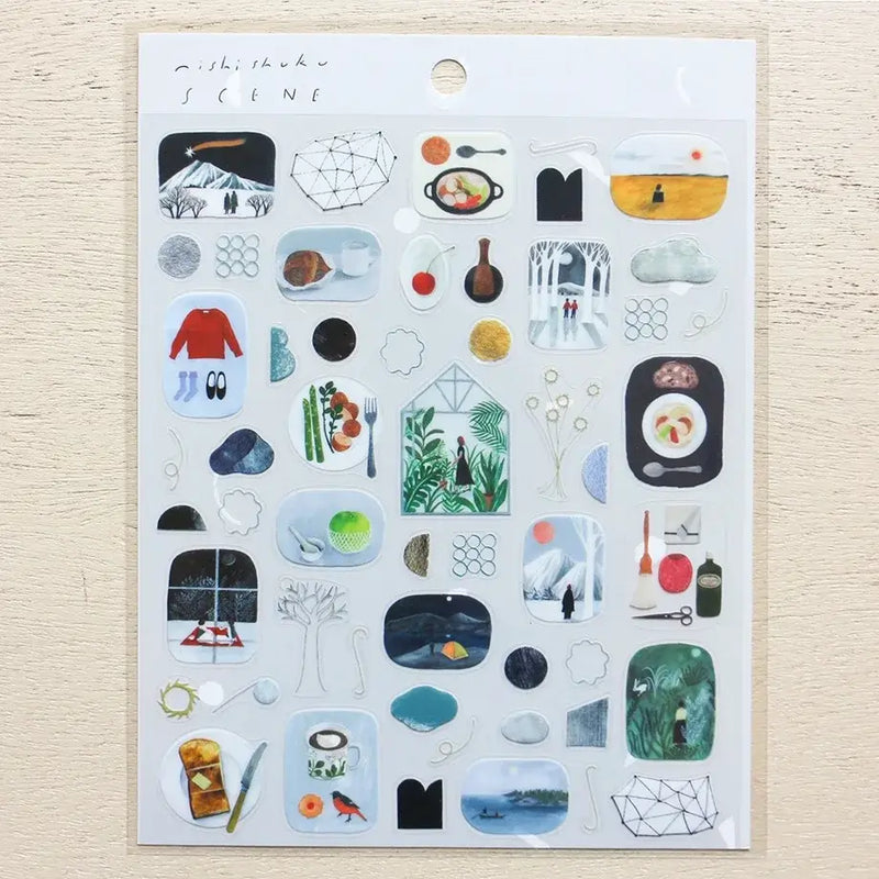 Nishi Shuku Sticker Sheet - Scene