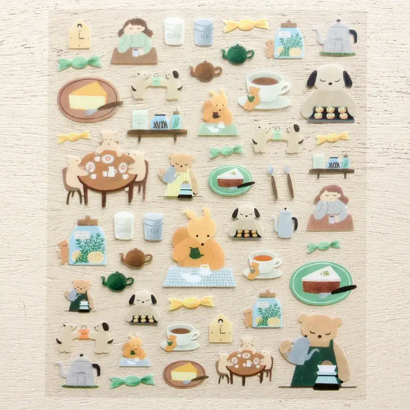 Mariko Fukuoka Sticker Sheet - Tea Time