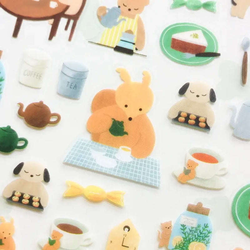 Mariko Fukuoka Sticker Sheet - Tea Time