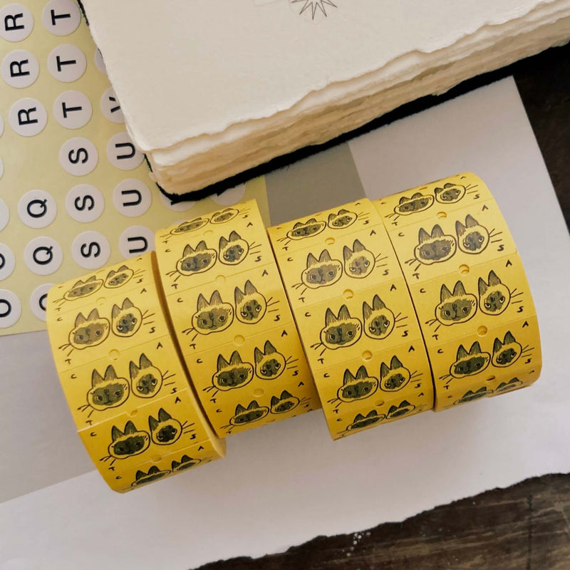 somesortof.fern Mini Sticker Roll - Seal Point Cats