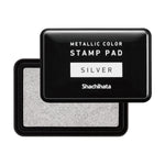 Shachihata Metallic Colour Ink Pad: Gold/Silver