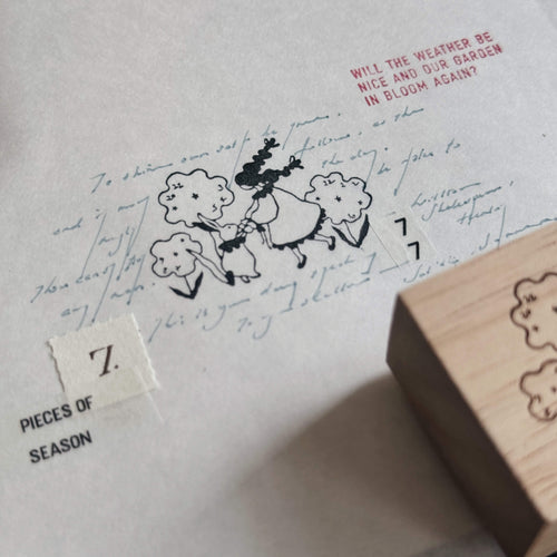 som x bighands Rubber Stamp: Dancing in the Garden of Time