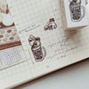 som x yamadoro Double-Sided Rubber Stamp: Time