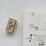 som x yamadoro Double-Sided Rubber Stamp: Time