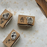 som x yamadoro Double-Sided Rubber Stamp: Time