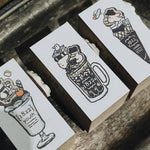 som x yamadoro Double-Sided Rubber Stamp: Time