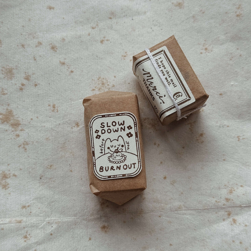 som x Yiqing Gan Rubber Stamp: a self-care reminder