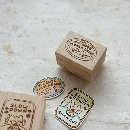 som x Yiqing Gan Rubber Stamp: a self-care reminder