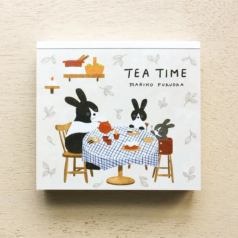 Mariko Fukuoka Memo Block - Tea Time