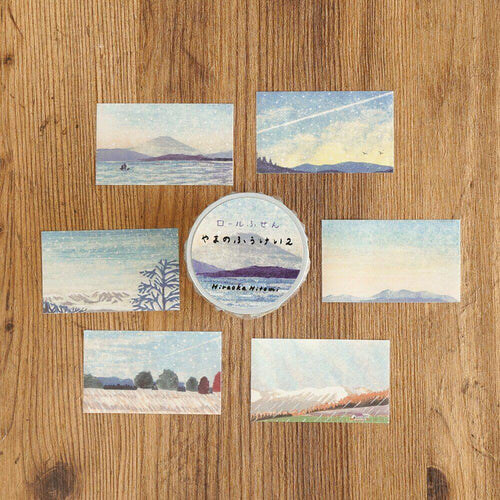 Hitomi Hiraoka Sticky-Memo Roll | Mountain Landscapes 2