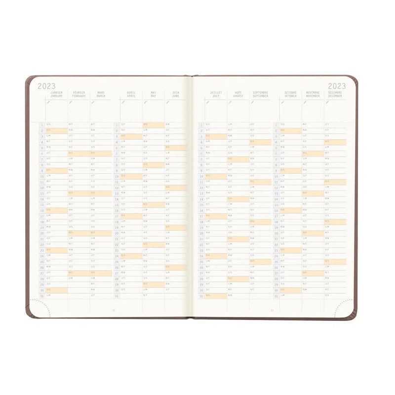 Rhodia Webplanner 2025 - Horizontal Grid