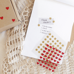 Suatelier Plain Sticker - Glitter Star/ Glitter Heart