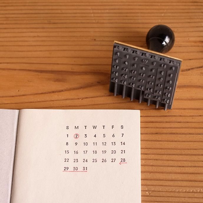 Perpetual Calendar Stamp Set