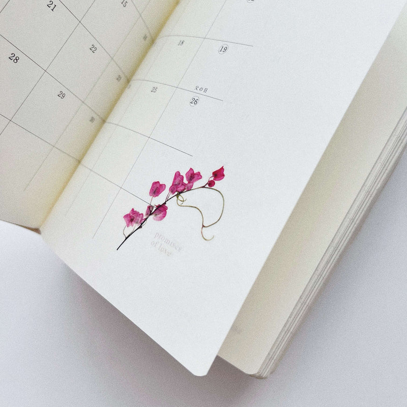 Pressed Flower Bullet Journaling Stickers