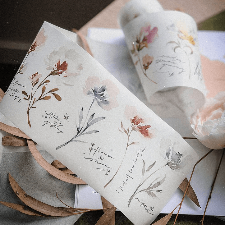 Meow Illustration Washi Tape - Anemone – Sumthings of Mine